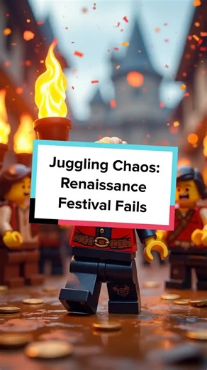 Ever wondered what it took to be a juggler at a Renaissance fair? Watch our Lego juggler drop pins and history facts! #Lego #History #Juggler #Renaissance #Comedy #Shorts