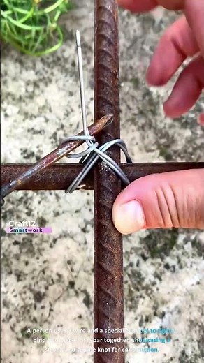 A simple rebar tying knot