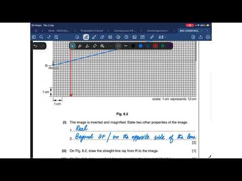 Lenses and Image Formation Practice (OL Physics 5054 Oct/Nov 2010 P21)