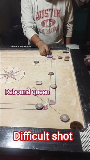 Carrom King👑Discover the real carrom tutorial shot carromtips and tricks shot viral video #ytshort