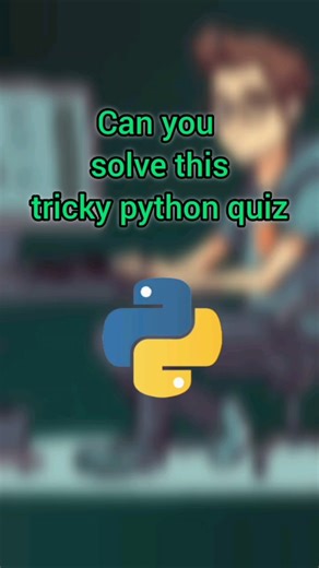 Python Quiz Challenge 🐍 | Can You Answer in 15 Seconds? #python #pythonquiz #learnpython
