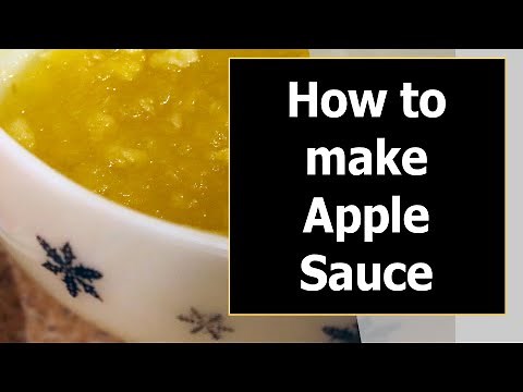 How to make Apple Sauce - Microwave recipe