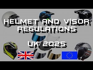 Is my helmet and visor legal? Clear, tinted, iridium, mirror or photochromic.UK/EU regulations 2025