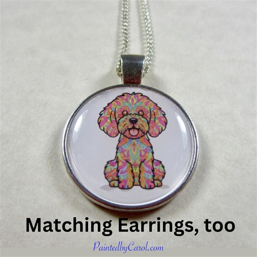 Doodle Necklace, Dog Mom Pendant / Pet Lover Jewelry Gifts - Etsy