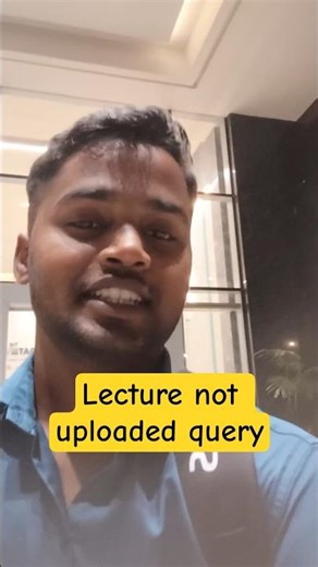 #s171 Why Some Lecture Not uploaded #shorts #halfcma