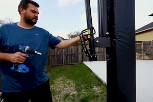 Pro Dunk Basketball Hoop Height Adjustment Feature Demonstration
