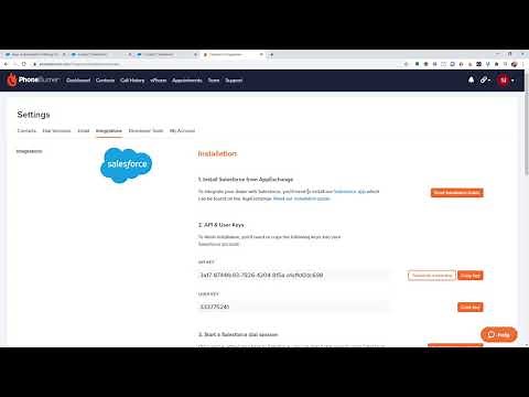 Salesforce - Configure your API Key and User Key