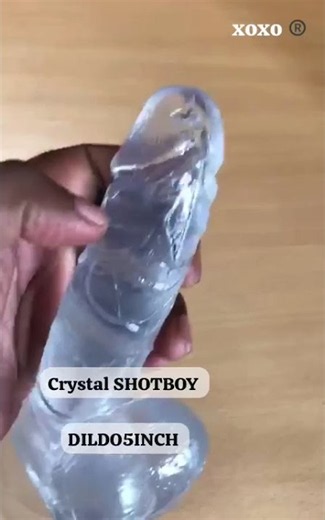 Shot Boy 5inch Realistic Silicone Crystal Transparent Dildo