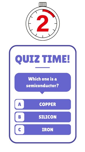 Quiz short #semiconductor#electron play ground