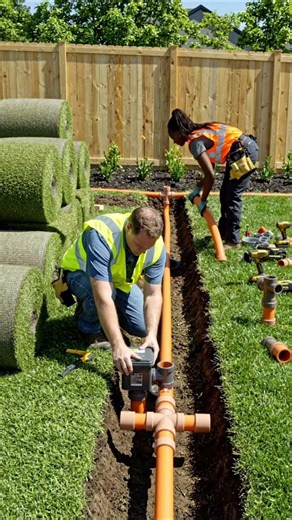 Drainage Pipe Installation in Progress | Trench Work & Level Check