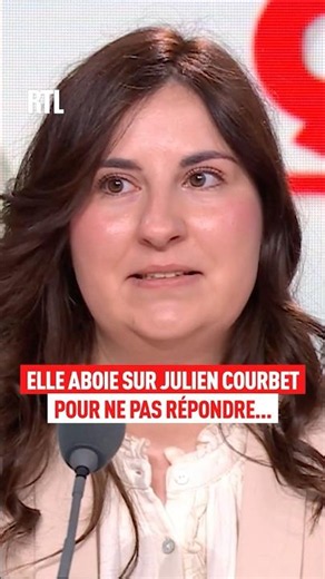 She barks at Julien Courbet live