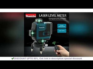 REVIEW Makita 16-Line Laser Level Green Line Self-Leveling 360 Vertical Cross Super Powerful Green B