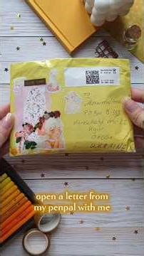 °• open penpal letter with me •°