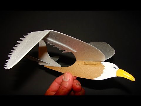 Seagull Glider (made from cardboard & styrofoam)