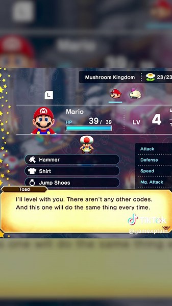 There's a SECRET CODE in Super Mario RPG!? #nintendoswitch #supermariorpg #supermariorpgremake #nintendo #mario #nintendoswitch
