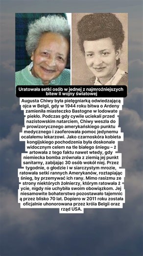 Uratowała setki osób w jednej z najmroźniejszychbitew II wojny swiatowei