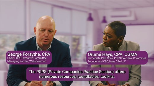 Hear from your peers on the Executive Committee about the value of PCPS membership. https://bit.ly/4axUL5w | AICPA