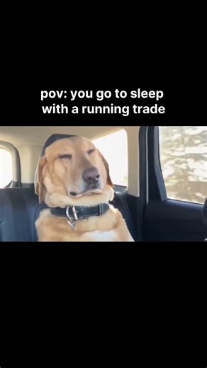 Can you sleep with running trades?