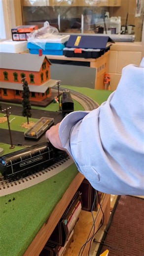 The boys were excited that I brought a vintage Marx wind up train in to school. Here is a video one of them took, the commentary is entertaining. 😄 | Eric Merlin Hanson