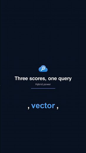 Hybrid Search in Azure AI Search: Keyword + Vector + Semantic Ranker #Shorts