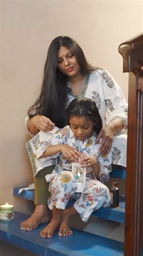 5.1K views · 170 reactions | This Bhogi, we present to you the story of Myra, the first-ever user of the Hand-Picked 63-Herb Hair Elixir. On this festive occasion, we gifted her the first jar of Maya’s 63-Herb Hair Wash Powder. As we are told in this video, one of the ways to celebrate Bhogi is to oil the hair the night before and wash it the next day to usher in new beginnings. Old School wishes you all a happy Bhogi and Makara Sankranti! | Old School Rituals | Facebook