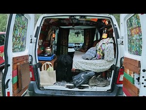 Micro Camper Van Conversion of Citroen Berlingo UK with Hungarian Puli Van Life 2020