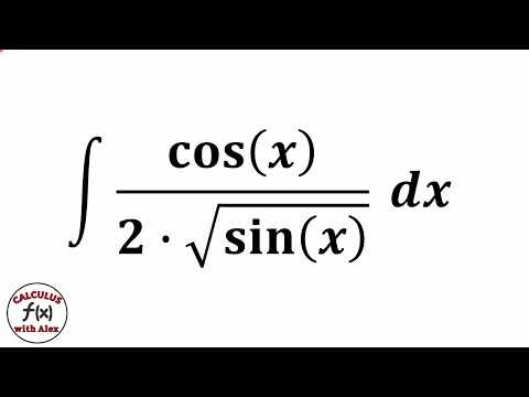 indefinite integral of cos(x)/2*sqrt(sin(x)) dx | integration techniques