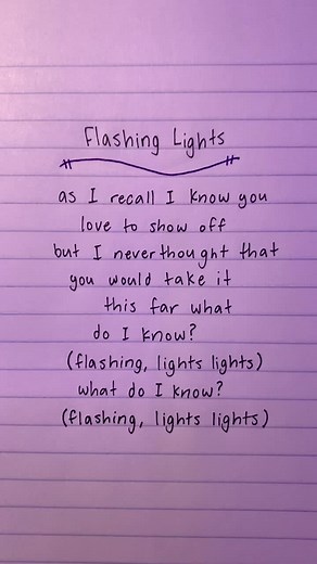 flashing lights