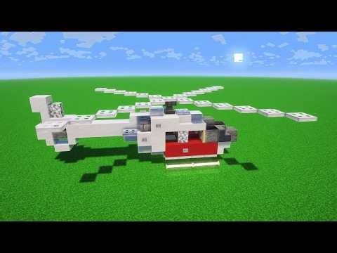 Minecraft Helicopter Build Tutorial - How to Build a Helicopter in Minecraft