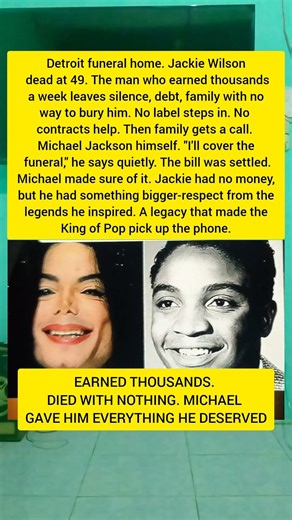WHO PAID FOR JACKIE WILSON'S FUNERAL WHEN HE DIED BROKE THE ANSWER MIGHT NOT SURPRISE YOU #artist