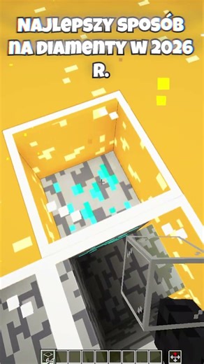 NAJLEPSZY SPOSÓB NA DIAMENTY W 2026 #minecraft #shorts #tutorial