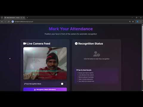 Smart Attendance Tracker Using Face Recognition