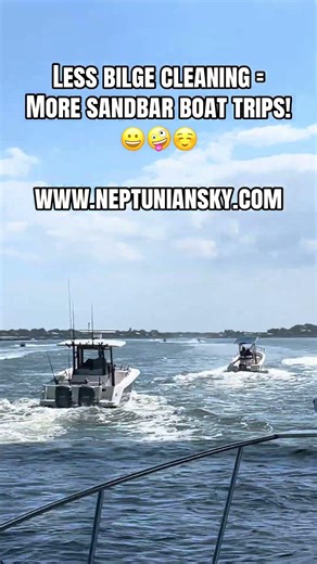 Less bilge cleaning equals more boating trips to the sandbar! Learn more about BILGE-B-DRY!