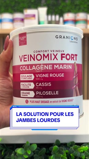 Jambes lourdes, sensation d'inconfort ? 🌿 Retrouvez des jambes plus légères avec VEINOMIX FORT en poudre, la formule 4-en-1 de Granions® pour le confort circulatoire, le drainage et le bien-être au quotidien. Disponible en pharmacie ou sur Granions.fr #Granions #VeinomixFort #JambesLourdes #jambeslégères #Circulation