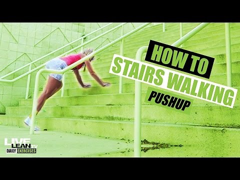 How To Do STAIRS WALKING PUSH UP | Exercise Demonstration Video and Guide