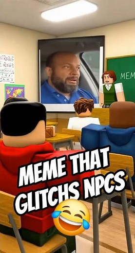 Roblox NPCs React to Real-Life Memes 💀 Total Glitch Chaos! #robloxshorts #npcreactions #memechaos