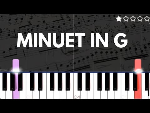 Minuet in G | EASY Piano Tutorial
