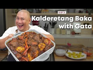 Kalderetang Baka with Gata Recipe! | Chef Tatung