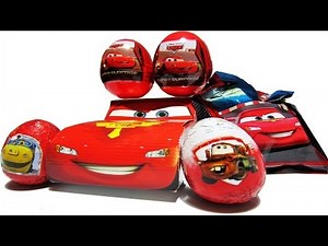 6 Disney Pixar Cars 2 Chuggington Surprise Eggs CARS 2 Blind Bag Lightning McQueen Candy Car