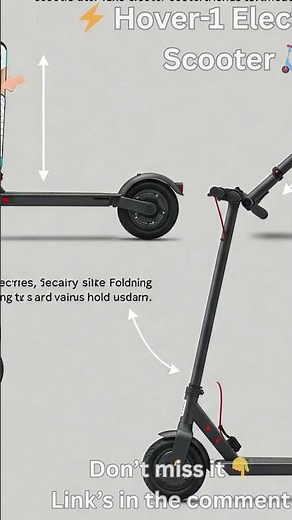 ⚡ Hover-1 Electric Scooter – Zip Through City Streets in Style! 🛴💨