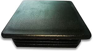 8 Pack 3 Inch Square Plastic Plugs, 75mm×75mm Insert End Caps for Square Tubing Post