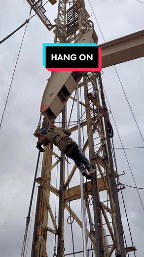 It’s a lot easier to connect the rod rotator with the horse head down #oilfield