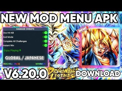 Dragon Ball Legends Global/Japanese Mod Apk 🤯 | Dragon Ball Legends Latest v6.20.0 Mod Menu APK...🔥