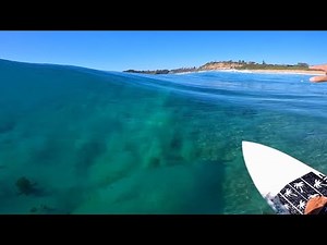 SURFING PERFECT BLUE WAVES! (RAW POV)