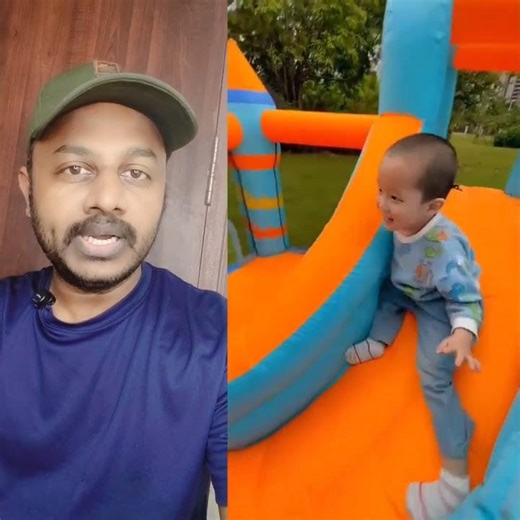 inflatable bouncy castle house కావాలంటే వీడియో పైన లింక్స్ ఉన్నాయి చూడండి