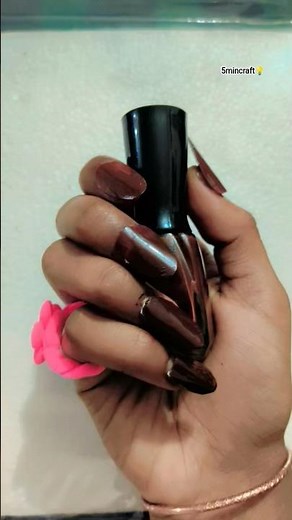 5 min craft#handmade nail 💅🏻
