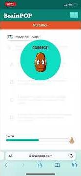 Statistics (brainpop answers quiz)