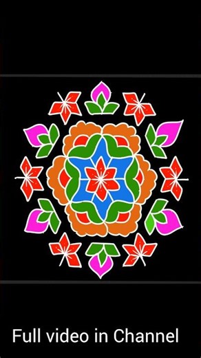 Festival Rangoli designs 🌹Beginners Kolam 🌺#shorts