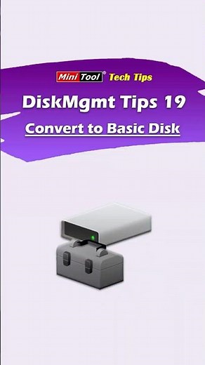 How to Convert to Basic Disk in Disk Management? #windowstips #windows #diskmanagement