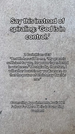 God is in control #biblicalcounseling #scripture #discipleship #biblestudy #christiantok | Counseling with Lacey